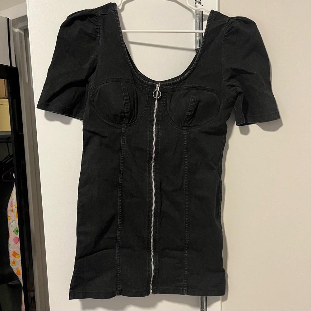 Thrill Jeans Black Denim Dress